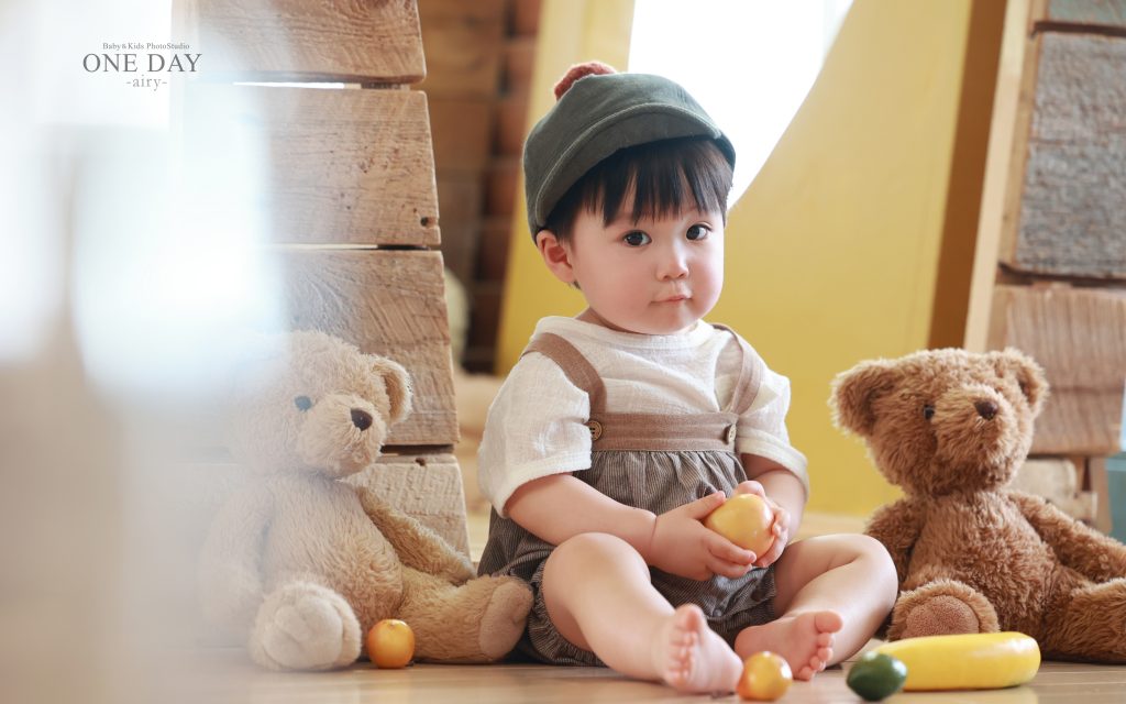 とっても可愛い1歳の男の子 Rikuくん 札幌フォトスタジオ One Day